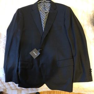 indochino black 38r wool jacket. NWT